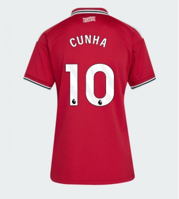 Manchester United Matheus Cunha #10 Hjemmebanetrøje Dame 2026-27 Kortærmet Manchester United Matheus Cunha #10 Hjemmebanetrøje Dame 2026-27 Kortærmet